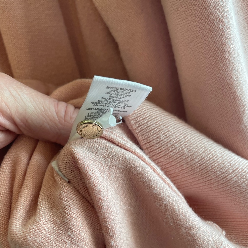 Gorgeous Calvin Klein 2XL pink/peach cardigan - Picture 4 of 7